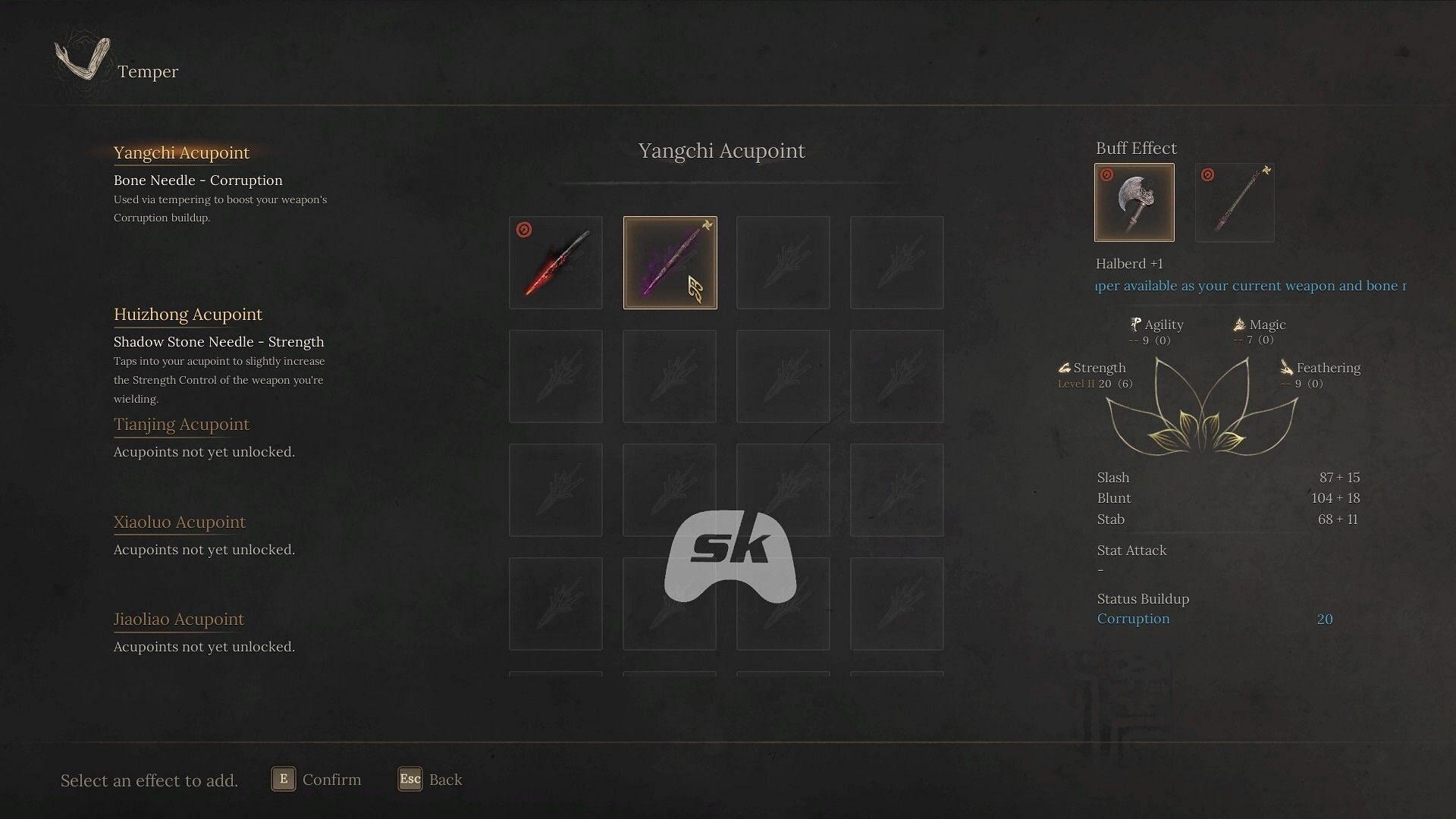 Yangchi Acupoint for Temper in Wuchang: Fallen Feathers (Image via Sportskeeda Gaming // 505 Games)